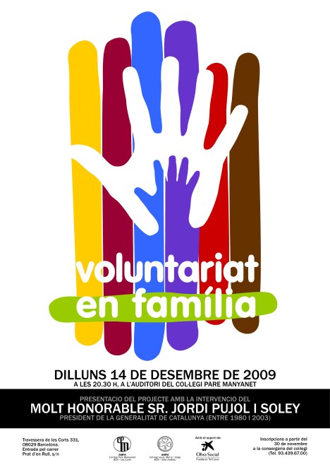 Cartell de la presentació del Voluntariat en Família